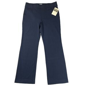Duluth NoGA Naturale Bootcut Pants Womens L X 31 Navy Pull On Stretch UPF NWT